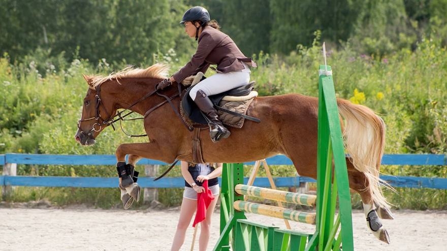 Екатерина Рякина победила на Кубке области по конному спорту
