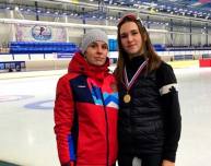 Золотой дубль северчанки на всероссийском турнире по конькобежному спорту