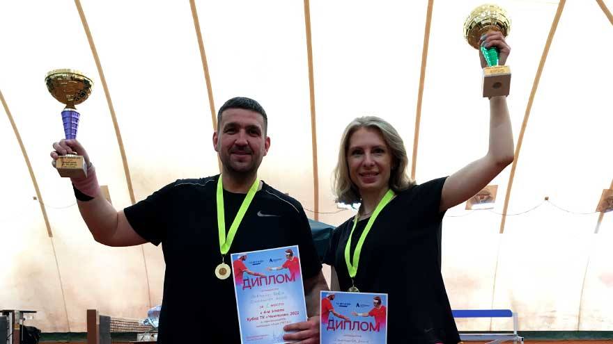 Анна Игнатьева и Павел Шевченко победили в парном теннисном турнире