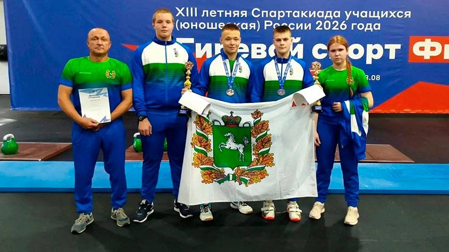 Гиревики взяли медали на Спартакиаде учащихся России